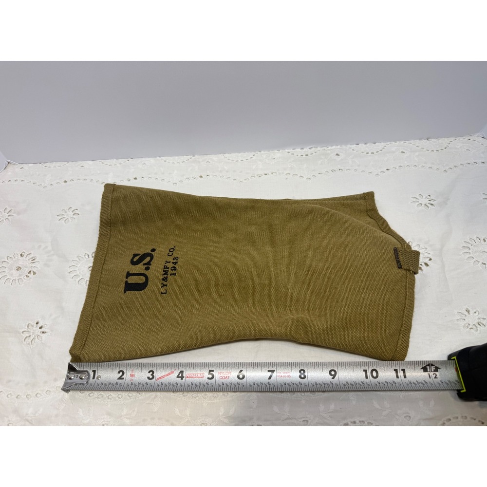 US Military Canvas Gaiters Marked 1943 & Ammunition Pouch 1942 Set - Picture 10 of 11